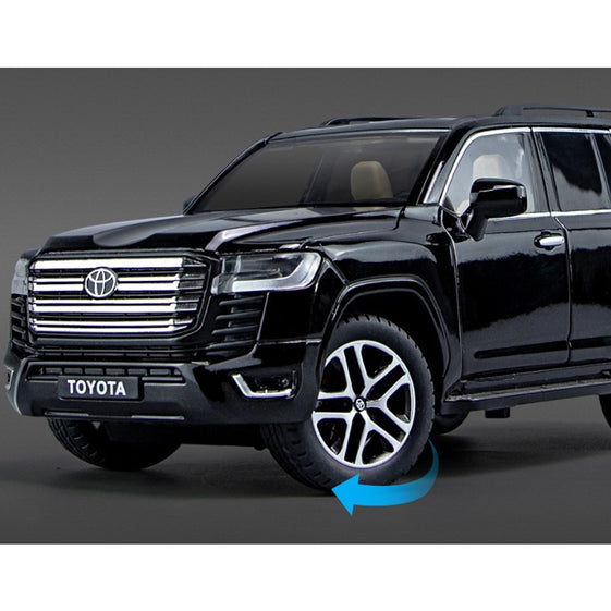 1:24 Diecast Model toyota Land Cruiser LC300 remote Key Official License Hobby Collection Gift Display