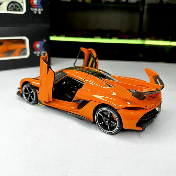 1:24 Diecast  Jesko alloy car model light and sound