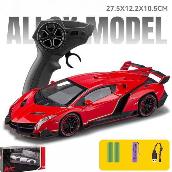 1:24 RC Diecast alloy model with remote control all door Openable light song multiple model