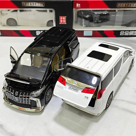 1:24 Toyota Alphard Key Control Alloy Model Car Toy Diecasts Metal Casting Sound and Light Car Toys For Children Vehicle