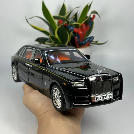 1:18 Rolls Royce Phantom luxury car alloy diecast metal model sound and light pullback car