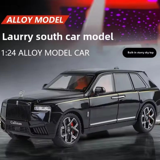1:24 Rolls Royce Cullinan alloy fashionable sedan model car ornament steering shock