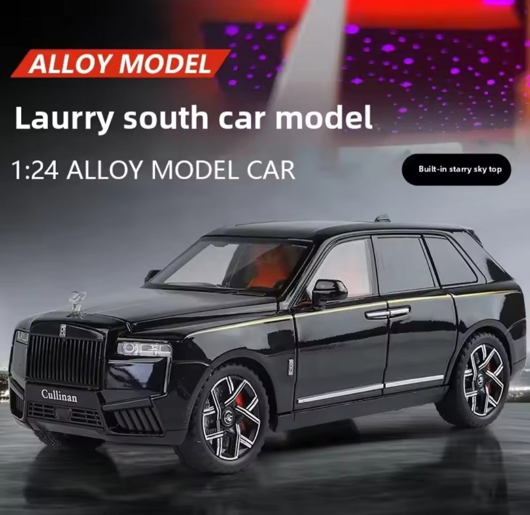 1:24 Rolls Royce Cullinan alloy fashionable sedan model car ornament steering shock