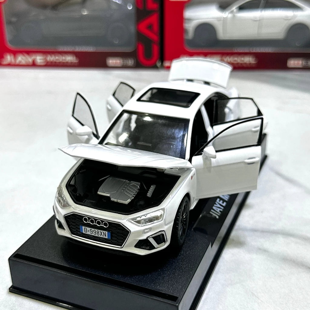 1:32 Audi A4 diecast alloy model with stand light and sound