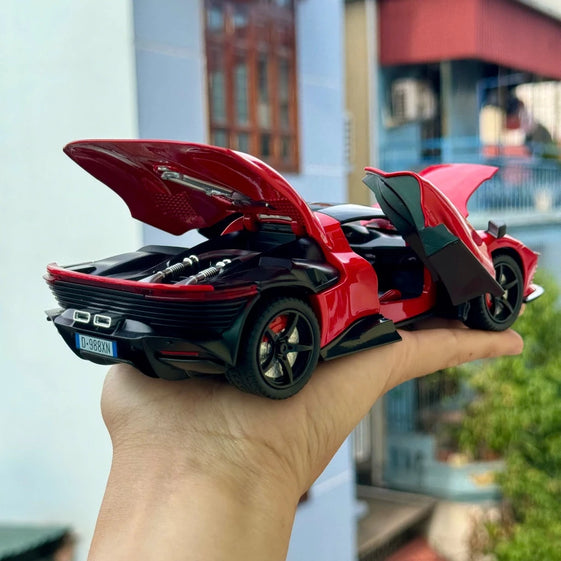 1:22 Ferrari Daytona SP3 Double Horses model with lights and sound, full glass