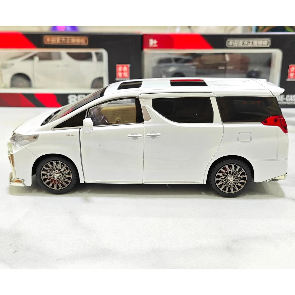 1:24 Toyota Alphard Key Control Alloy Model Car Toy Diecasts Metal Casting Sound and Light Car Toys For Children Vehicle