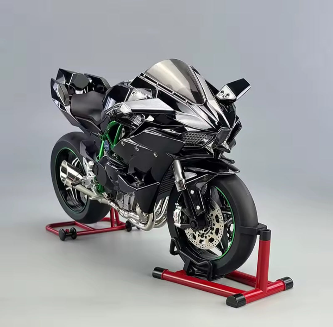 Die Cast Motorcycle 1:6 Scale for Kawasaki H2R Motorcycles Alloy Racing Motorcycle Model Power Toy Motorcycles Collection Kawasaki