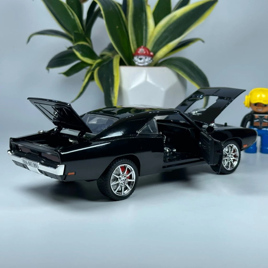 1:24 dodge charger 1970 Diecast alloy metal car light sound