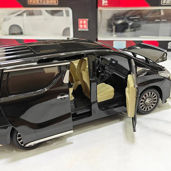 1:24 Toyota Alphard Key Control Alloy Model Car Toy Diecasts Metal Casting Sound and Light Car Toys For Children Vehicle