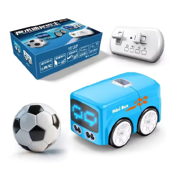 Magic RC Mini Bus Intelligent Remote Control Gesture Sensing Induction Follow Cartoon Car Smart Animation Vehicle Toys