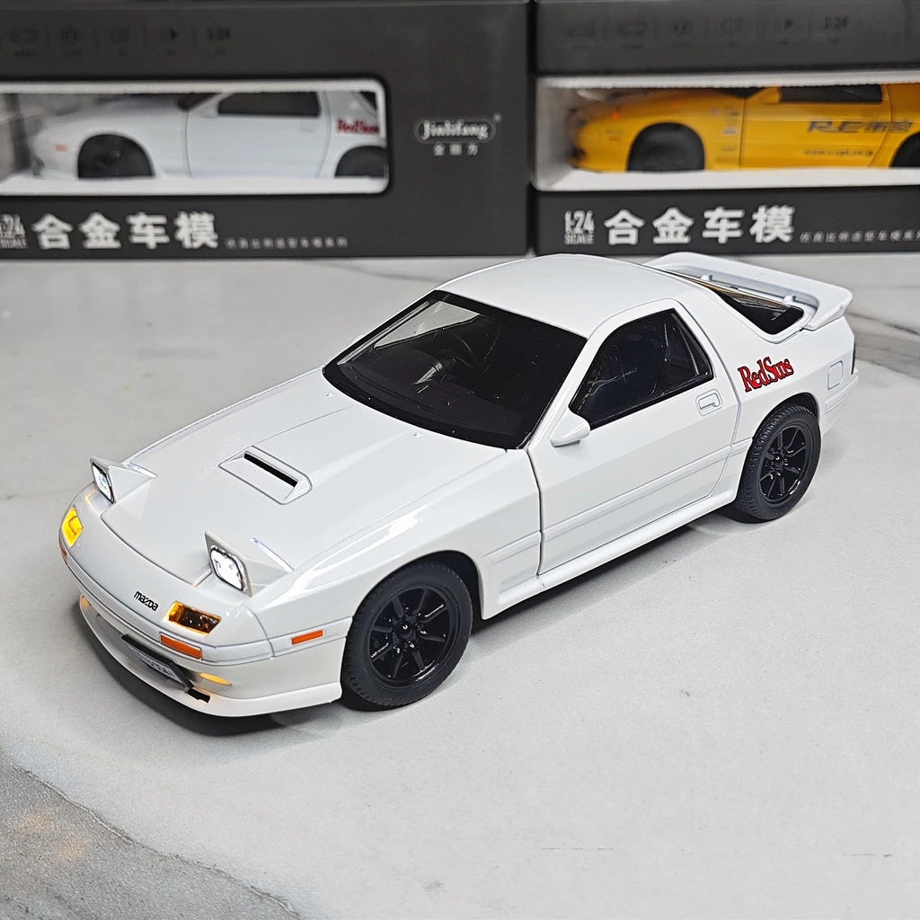 1:24 mazda RX7 diecast alloy model car light and sound