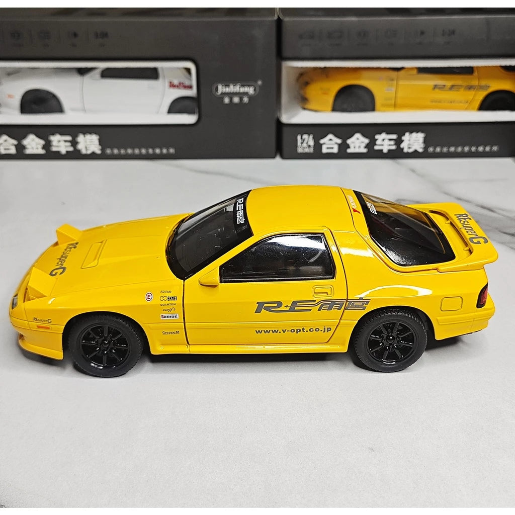 1:24 mazda RX7 diecast alloy model car light and sound