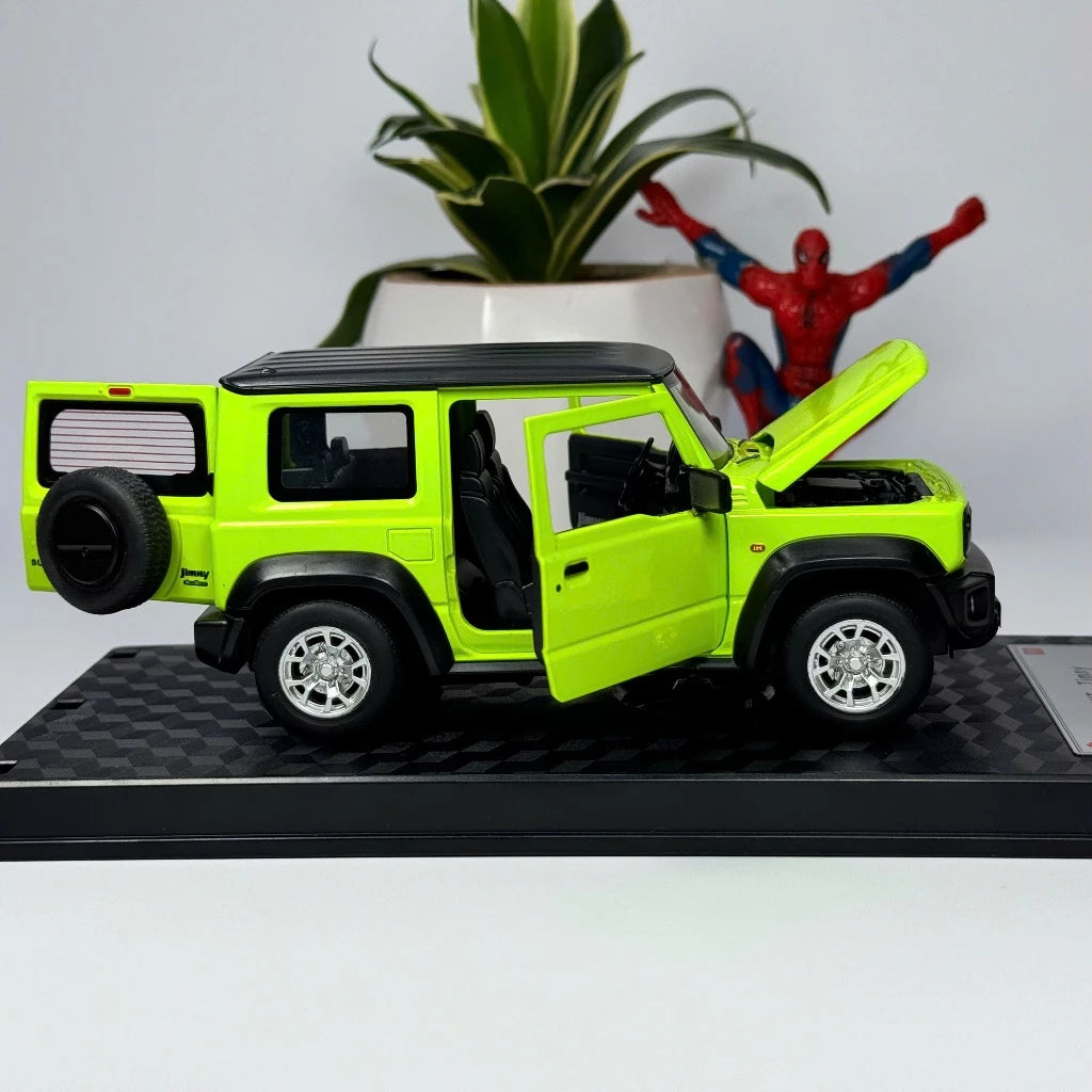 1:24 suzuki Jimny off road SUV Alloy Diecast Model Vehicle Light & sound Display Hobby