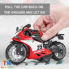 112 Diecast Pullback Heavy Bike