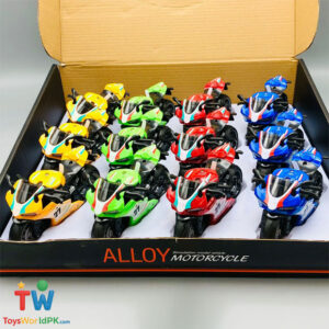 1:12 Diecast Pullback High Speed Bike Model