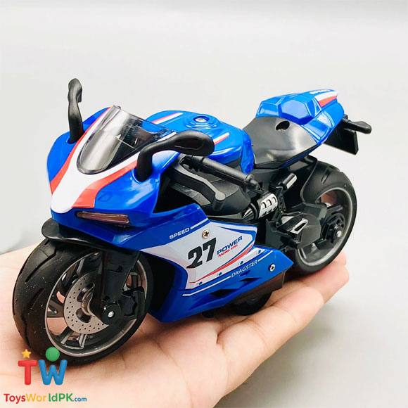 1:12 Diecast Pullback High Speed Bike Model