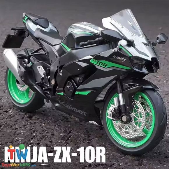 112 Kawasaki Ninja ZX-10R Diecast Model Bike