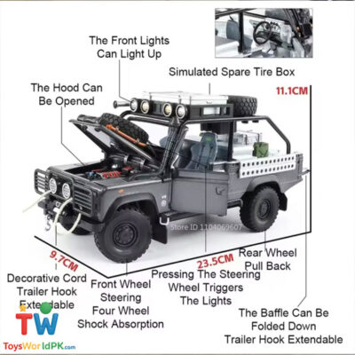1:24 Defender 110 Range Rover Diecast Alloy Model Car