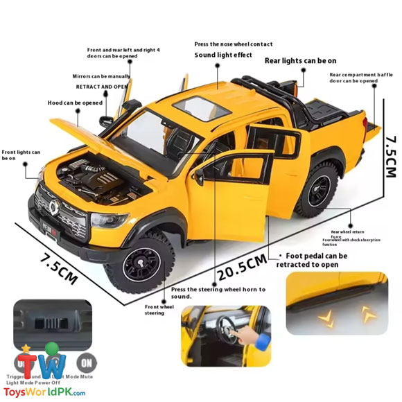 GWM POER Vanguard Pickup Diecast Alloy Model Car