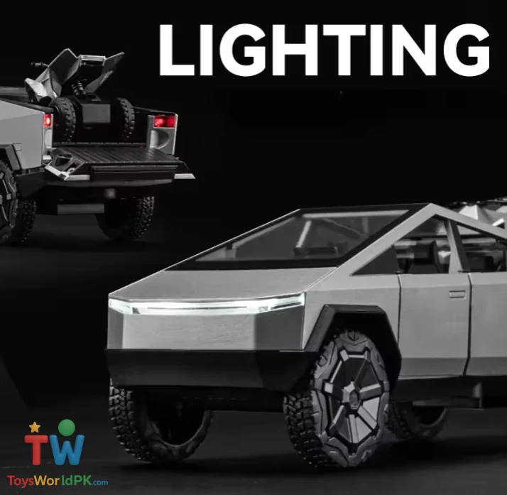 1/32 Pickup Truck Trailer RV Model Kit,Suitable for Tesla Cyber truck, Camping RVs,and Off-Road Vehicles, Metal Alloy Die Cast,with Truck Simulation Sound and Light - Image 8