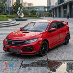 1:18 HONDA CIVIC TYPE-R 2020 Alloy Car Diecasts With Music Light