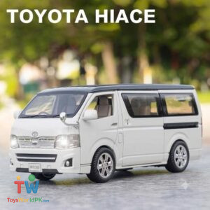 High Simulation 1:32 Toyota Hiace Alloy Model MPV Vehicle Model Toy Car Hi Ace Sound Light Metal Toys Vehicle Gifts Collection