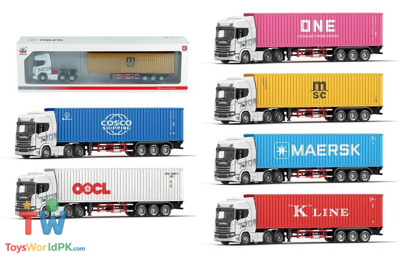 1:50 Scale Scania Container Truck Alloy Engineering Vehicle Simulation Large - Image 6