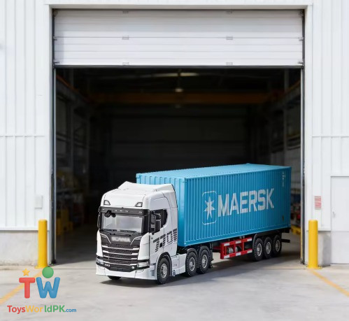 1:50 Scale Scania Container Truck Alloy Engineering Vehicle Simulation Large - Image 4