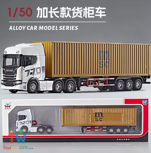 1:50 Scale Scania Container Truck Alloy Engineering Vehicle Simulation Large - Image 10