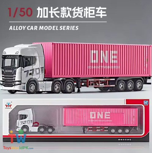 1:50 Scale Scania Container Truck Alloy Engineering Vehicle Simulation Large - Image 12