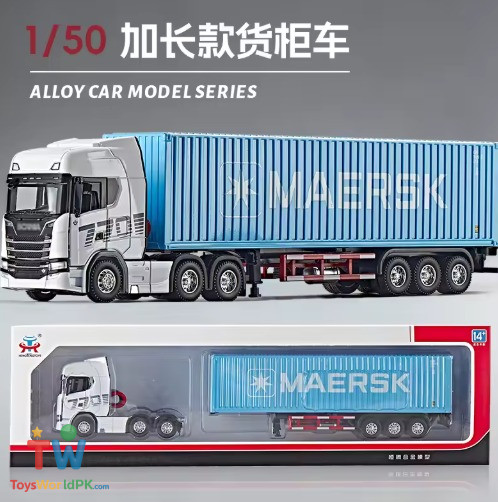 1:50 Scale Scania Container Truck Alloy Engineering Vehicle Simulation Large - Image 13