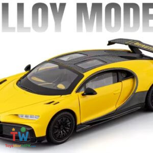 1:24 Bugatti Chiron Hypercar Alloy Sports Car Model Diecast Metal Track Racing Car Light and Music