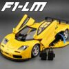 1:24 McLaren F1 Model Car Diecast Alloy Toys Front Wheel Steering Doors Opened Sound and Light